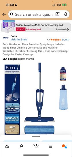 Great deal like new Bona premium pray mop w accessories