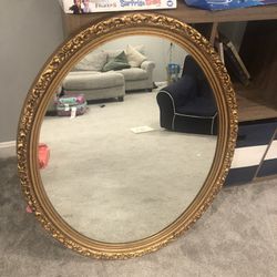Antique Wooden Mirror 