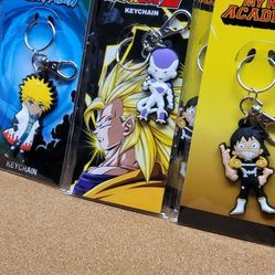 Gee Naruto DragonBall Keychains