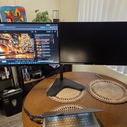 HP 27sv Two Monitors With Dual Stand
