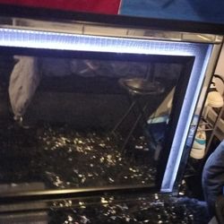 Light Up Led Mirror Black Large 