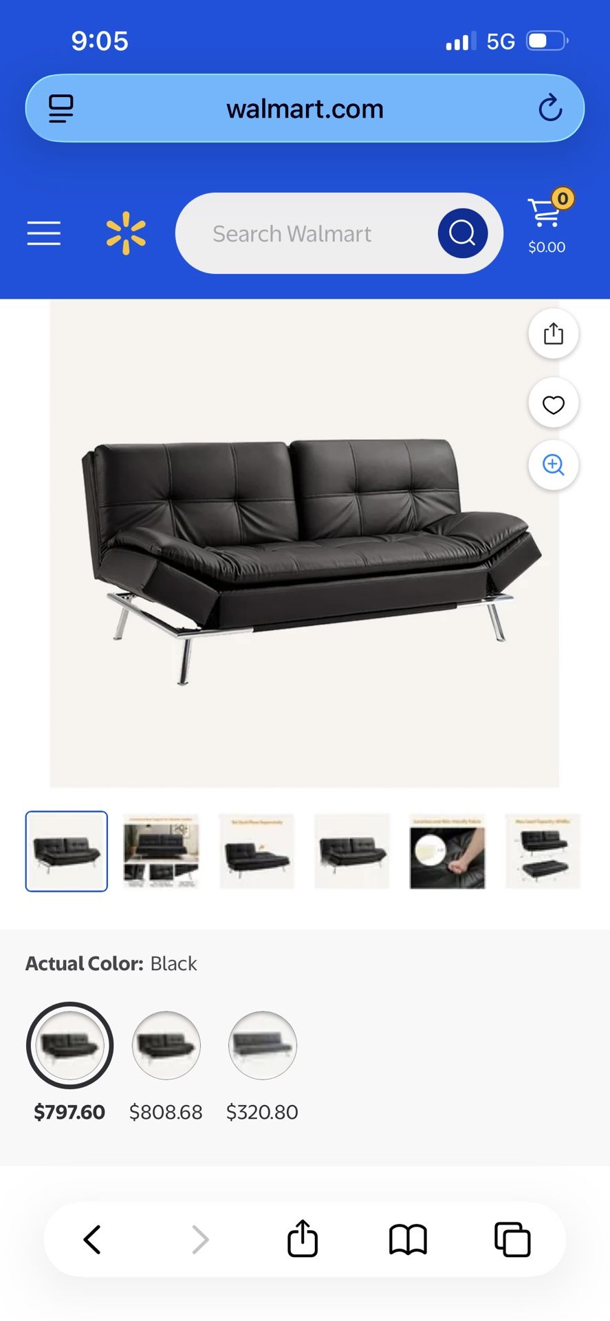 Folding Futon Sofa Bed