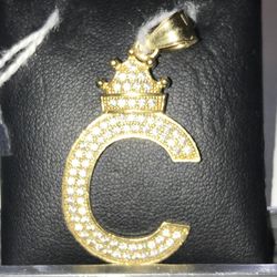 Crown ‘C’ Stone Pendant
