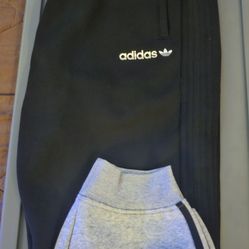 adidas 3-Stripes Split Sweat Pants - Black