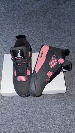 Nike Black/Pink Colorblock Mid Top Basketball Sneakers Lace Up US 9