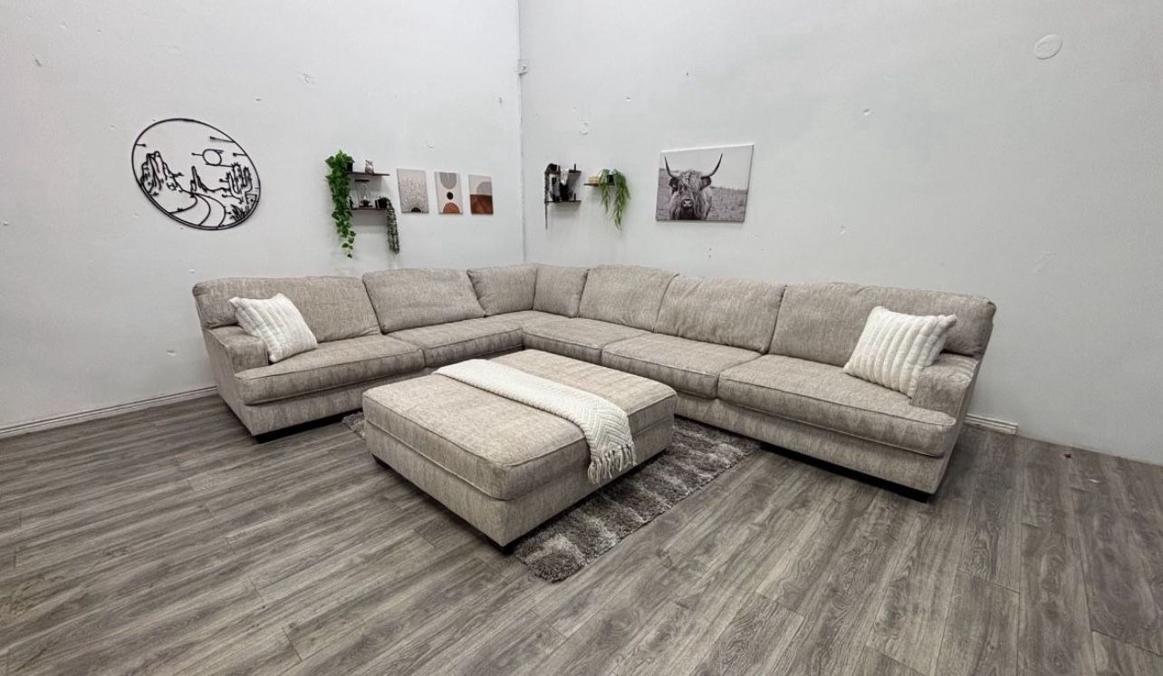 Cream Sectional Couch - Free Delivery
