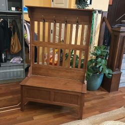 Hall Tree Storage Bench 