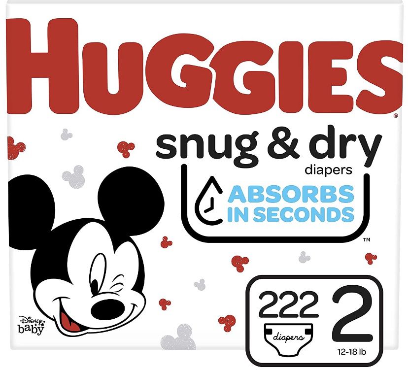 Huggies Snug Dry size 2 diapers-pañales