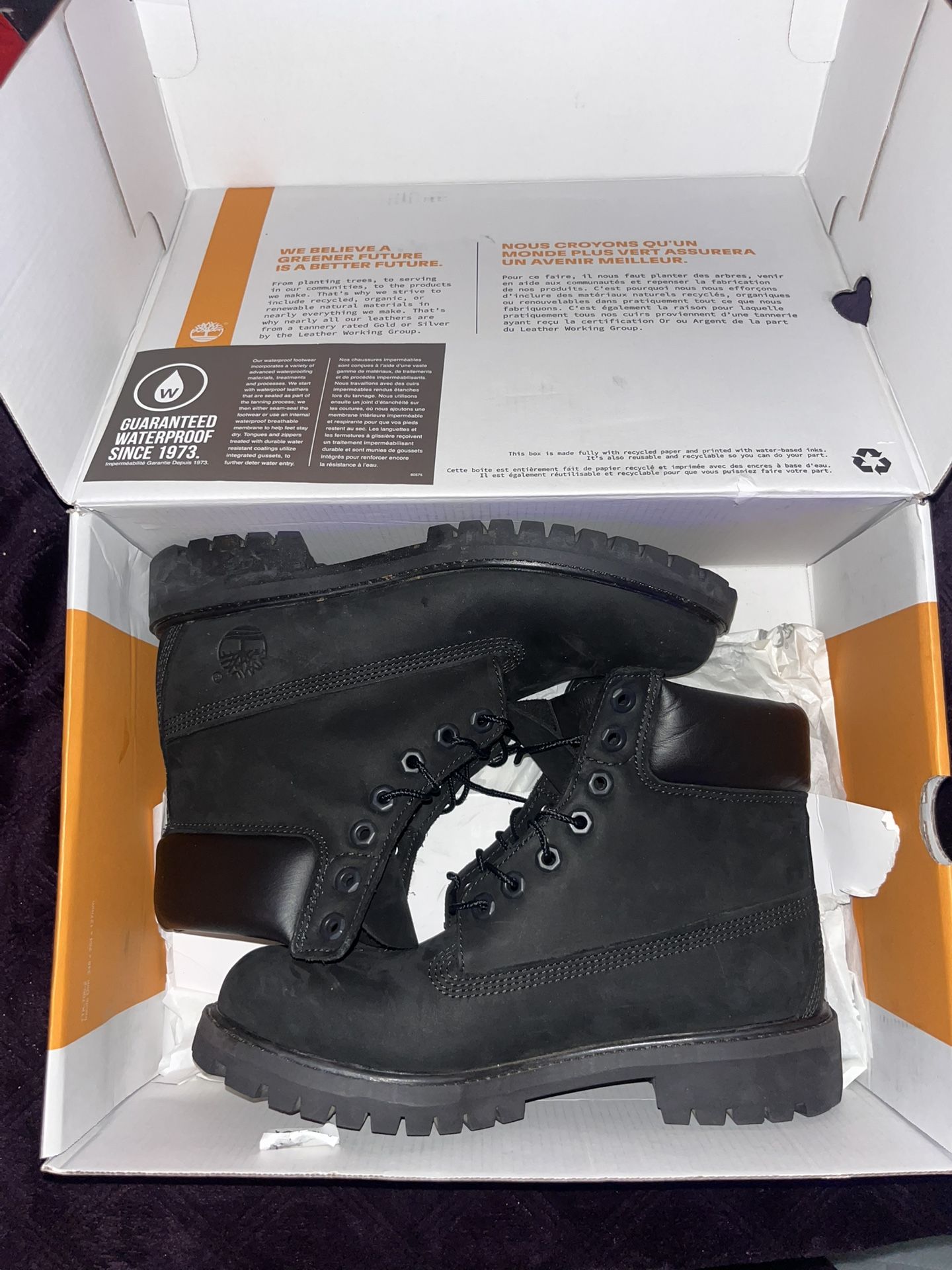 Black timberlands 7.5