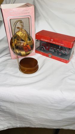 Barbie Christmas Ornament And Starbucks Coffee Truck