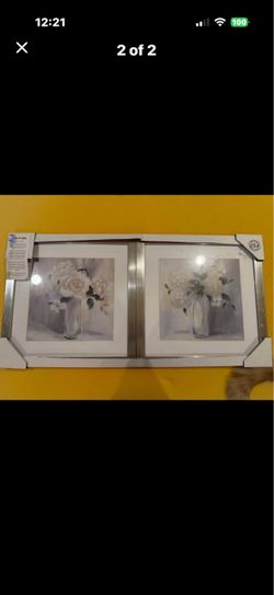Framed Floral Wall Art Set of 2
