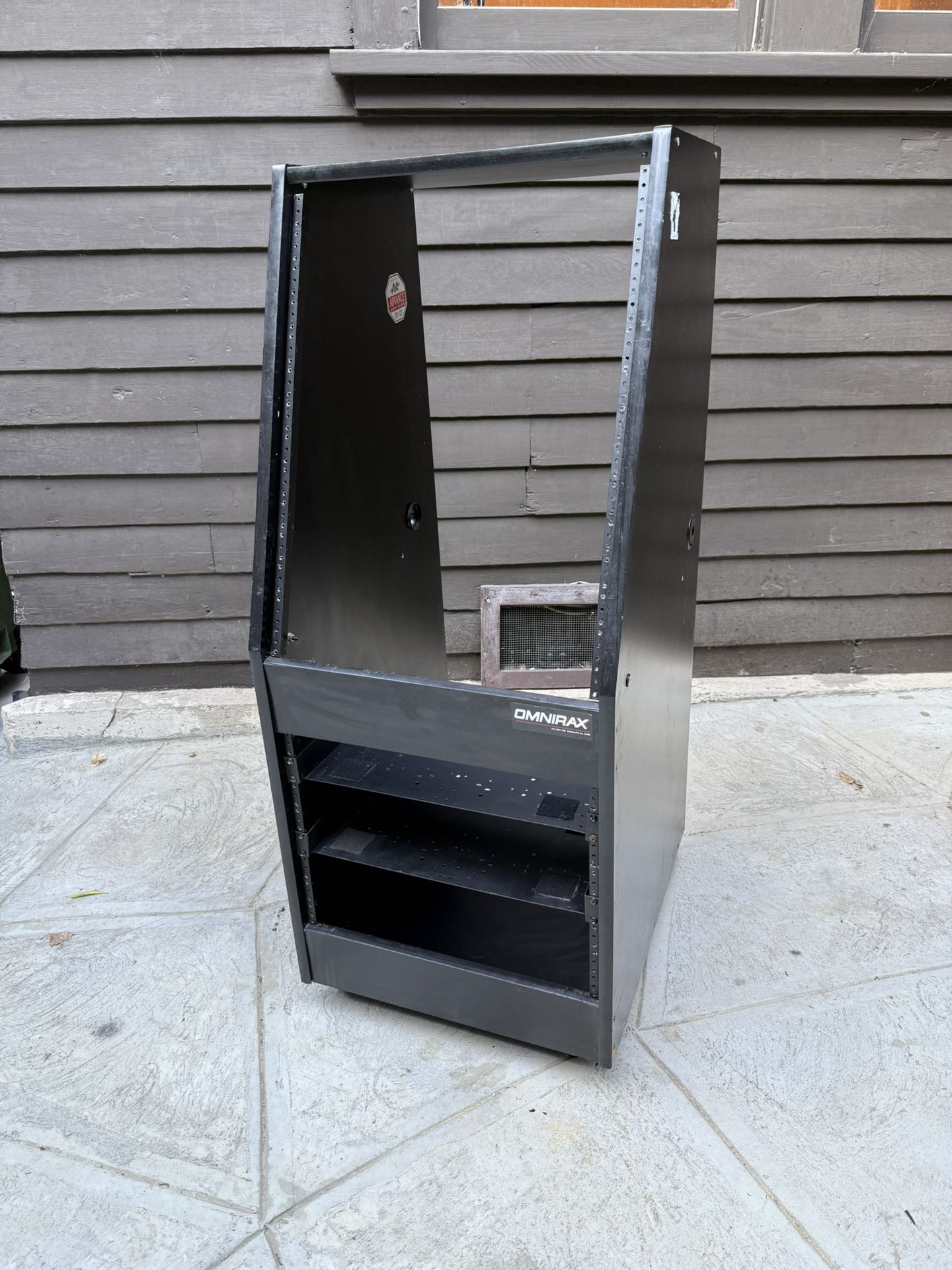 Omnirax Recording Studio Rack Cabinet With Rack Shelves