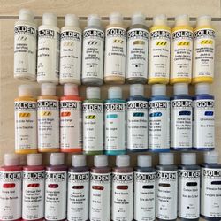 Golden Fluid 4 Oz Acrylic Paint Bundle