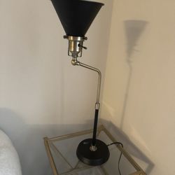Adesso SL3740-01 Arthur Desk Lamp, Black and Gold