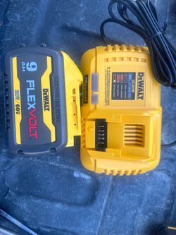 9AH Dewalt battery and fast charger