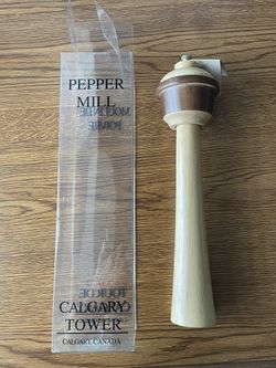 Vintage Pepper Mill Of Calgary Tower Never Used