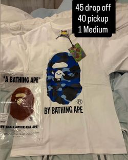 BAPE A Bathing Ape Camo Logo T-Shirt Medium