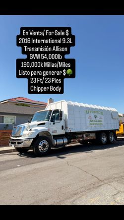 International 4300 9.3L Navistar, 23 Feet Chipper Body
