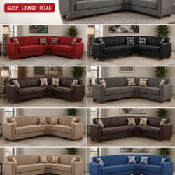 Sofa Bed Sectional – Multiple Colors – $1,199