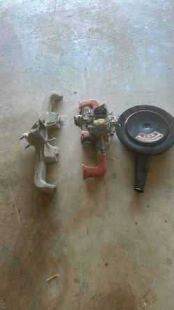 Intake manifold & carburetor & exhaust manifold
