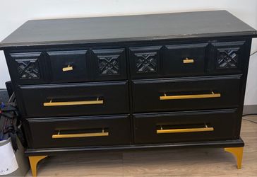 Black painted dresser