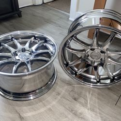 18x9.5 Aodhan DS-02 Vacuum Chrome Wheels *(SET OF 2)*