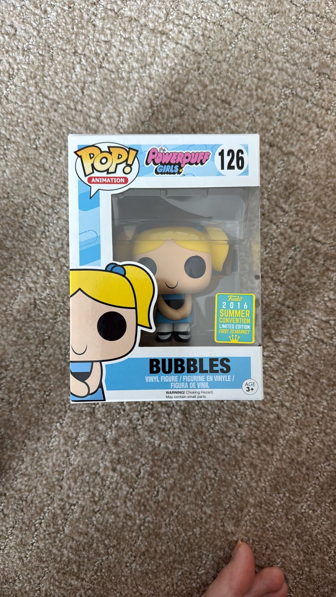 Funko Pop! Bubbles #126 First To Market Summer Convention Limited Edition 2016 Powerpuff Girls