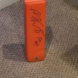 Mike Wallace Signed End Zone Pylon 