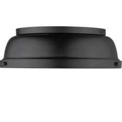 Bodalla 2 - Light 14" Flush Mount in black in black. Slight wear on lens & fixture rim/open box. MSRP $162. Our price $48 + sales tax