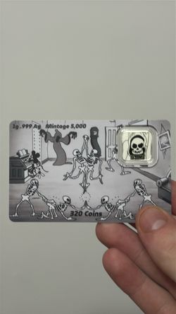 1g .999 Silver Bar Card Mintage 5,000