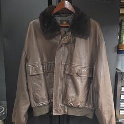 Carroll & Co Beverly Hills Leather Bomber Jacket