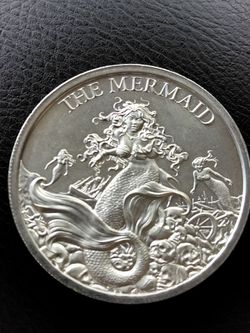 2oz Silver Round Intaglio Mint THE MERMAID Cryptozoology Series 2020 High Relief