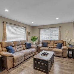 3 Piece Living Room Set With tables 