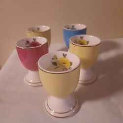 Porcelain Eggs Cups 5pc. 