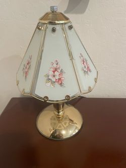 Vintage glass desk lamp