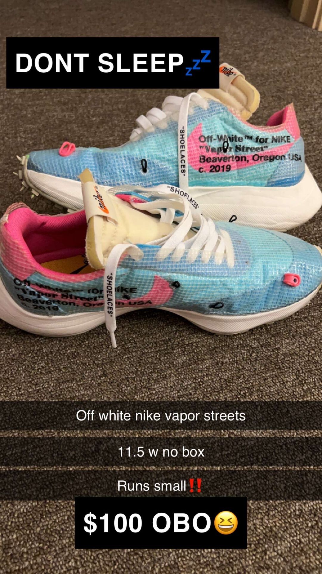 Off White Nike Vapor Streets