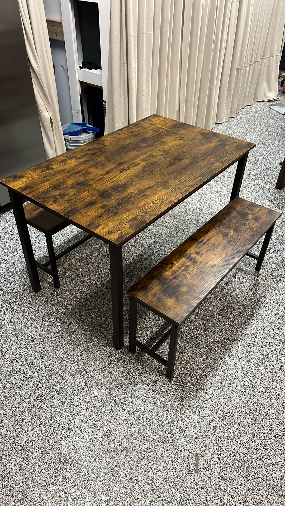 Small Table And Two Benches