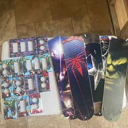 Set of Superhero Fan Blades and switch plate covers for your Avengers Spider-Man  Iron Man Thor Hulk Fans