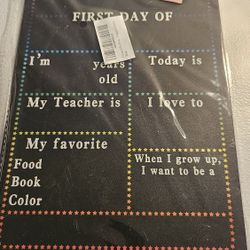 THE FIRST DAY OF SIGN 