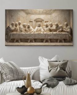 The Last Supper Wall Art – Large 80 × 160 cm (31.5” × 63”) Canvas – No Frame