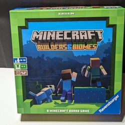 Minecraft Builders & Biomes Board Game by Ravensburger - Strategic Building and Exploration
