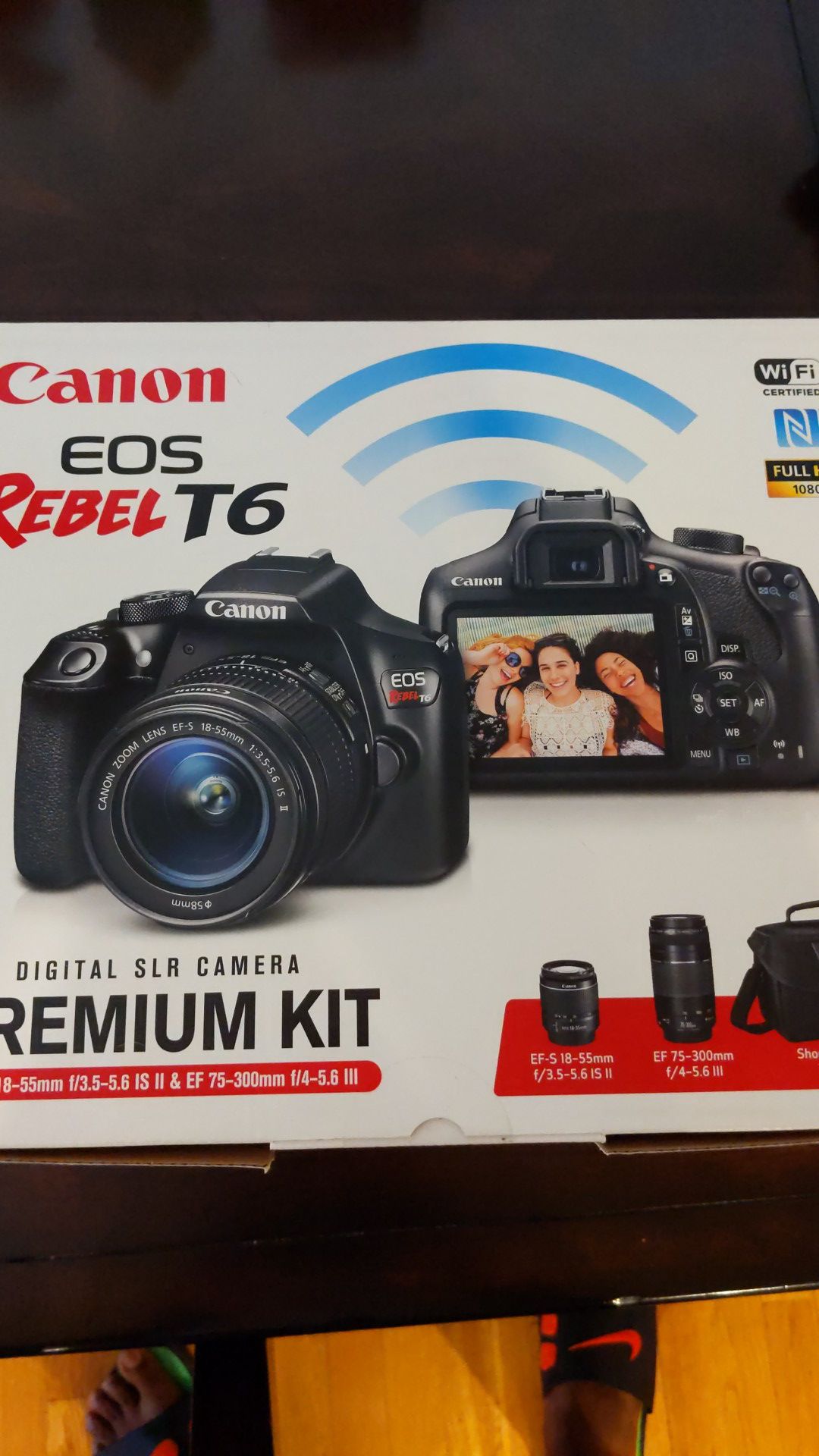 Canon EOS Rebel T6 DLSR Camera Premium Kit