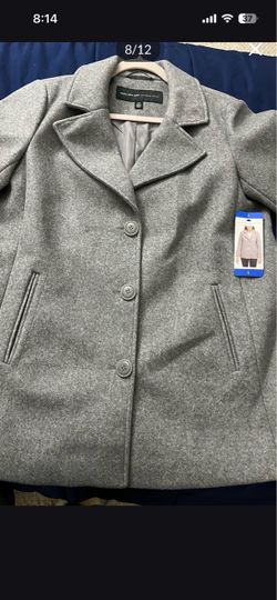 Marc New York Andrew Marc Gray Wool Pea Coat