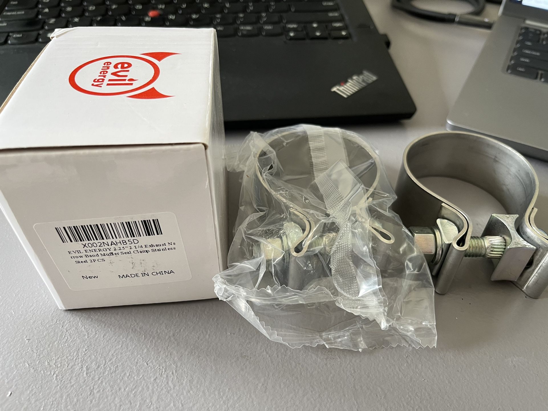 (2) 2.25” Evil Energy Exhaust Clamps