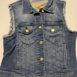 Michael Kors Denim Blue Jeans Vest Medium