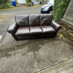 Leatherette Couch