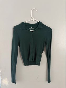 Green Hollister button up