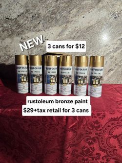 New rustoleum metallic bronze paint
