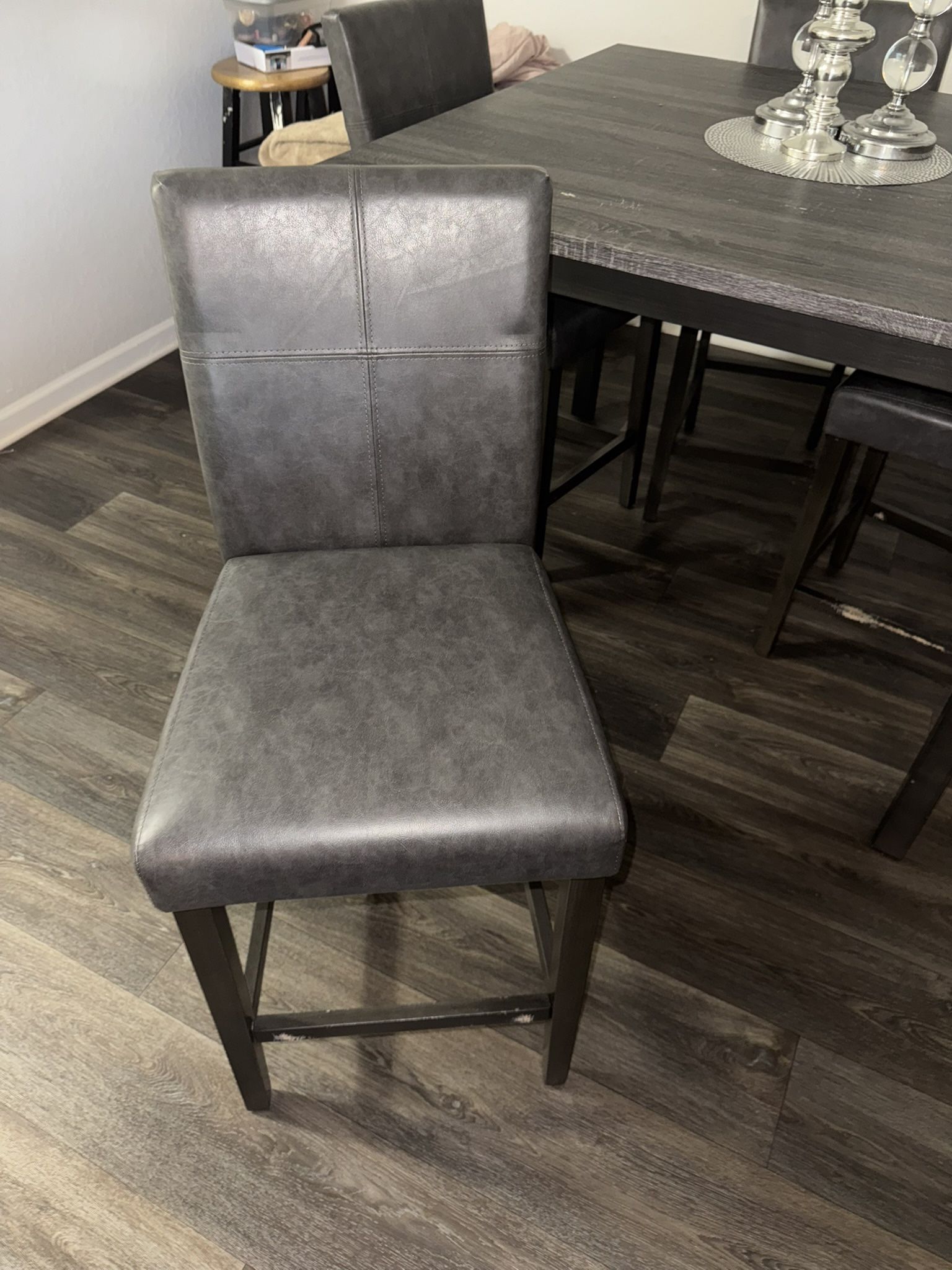 Grey dining table with Matching Chairs 