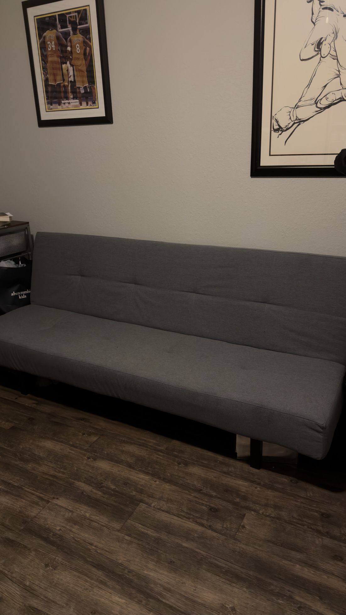 Modern Grey Futon Sofa Bed – Excellent Condition 